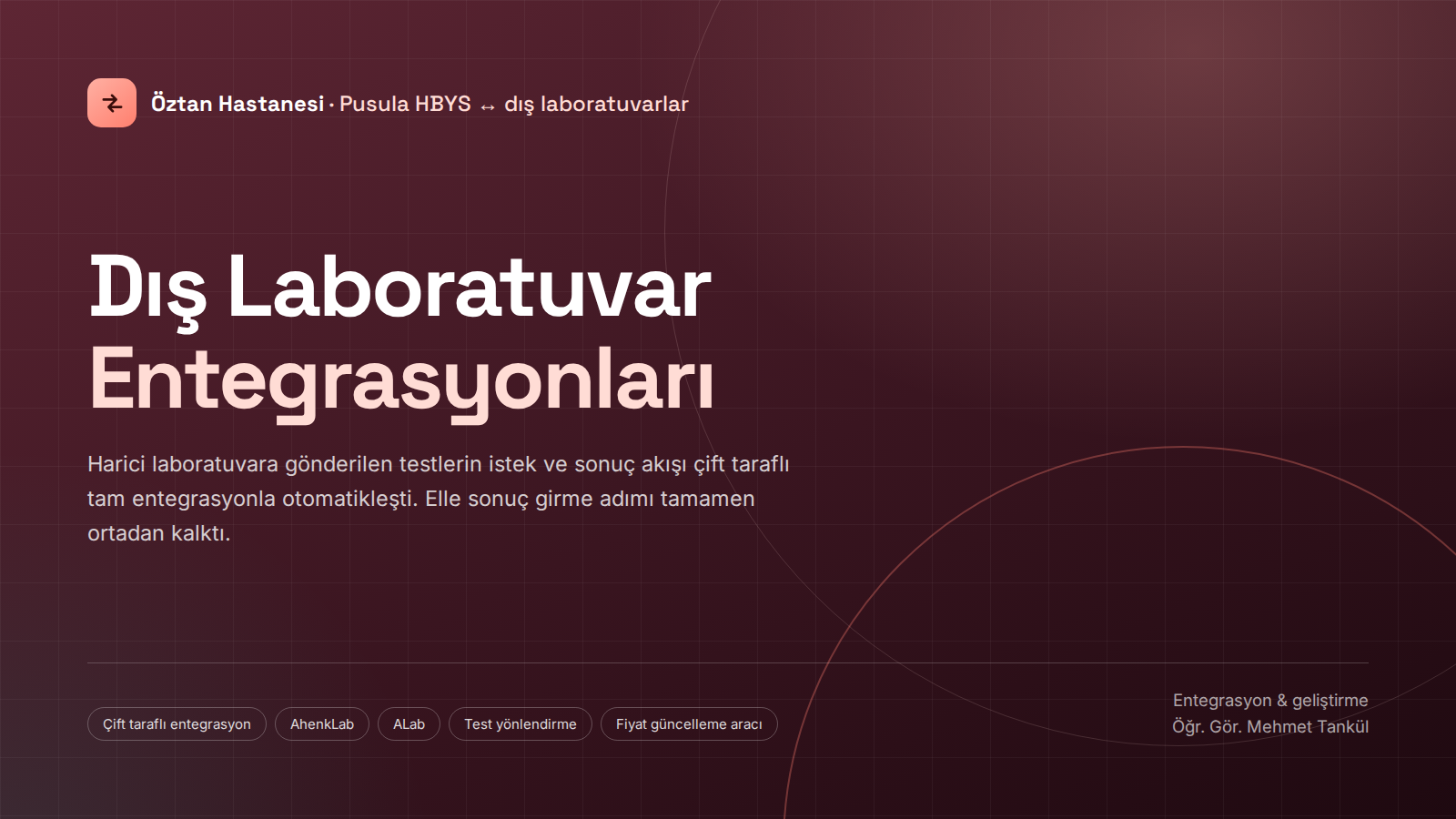 Dış Laboratuvar Entegrasyonları