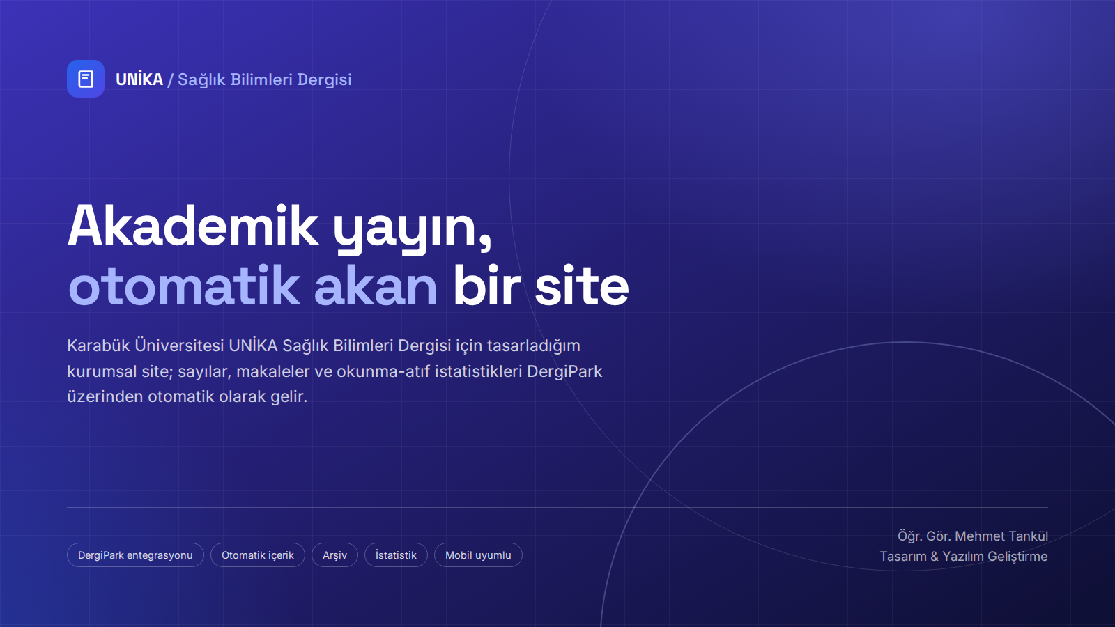 UNİKA Sağlık Bilimleri Dergisi Web Sitesi