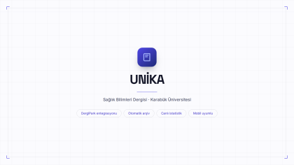 UNİKA Sağlık Bilimleri Dergisi Web Sitesi