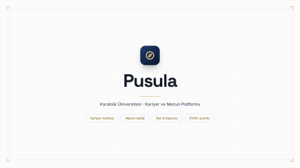 Pusula — Karabük Üniversitesi Kariyer ve Mezun Platformu